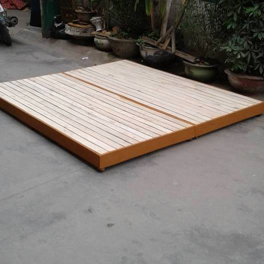 Giuờng Sập Dát Gỗ Quế 2M*2M2 Hải Phòng 
